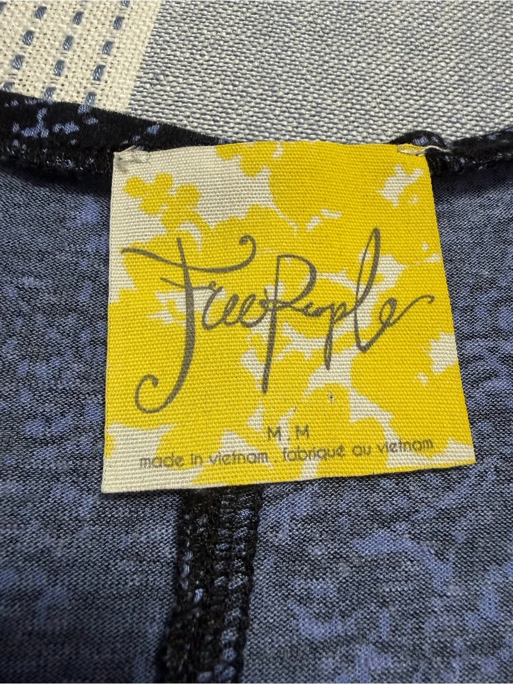 Free People Sahara Printed Tunic Top- Black Combo